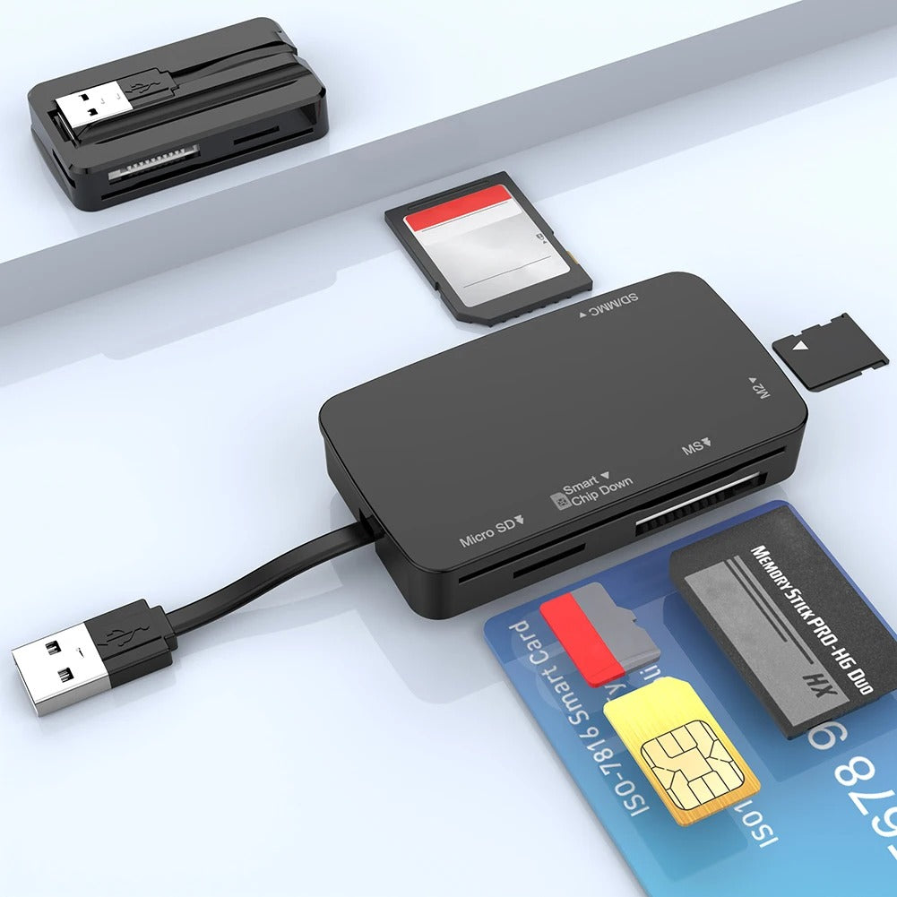 Lecteur de carte mémoire intelligent tout en un