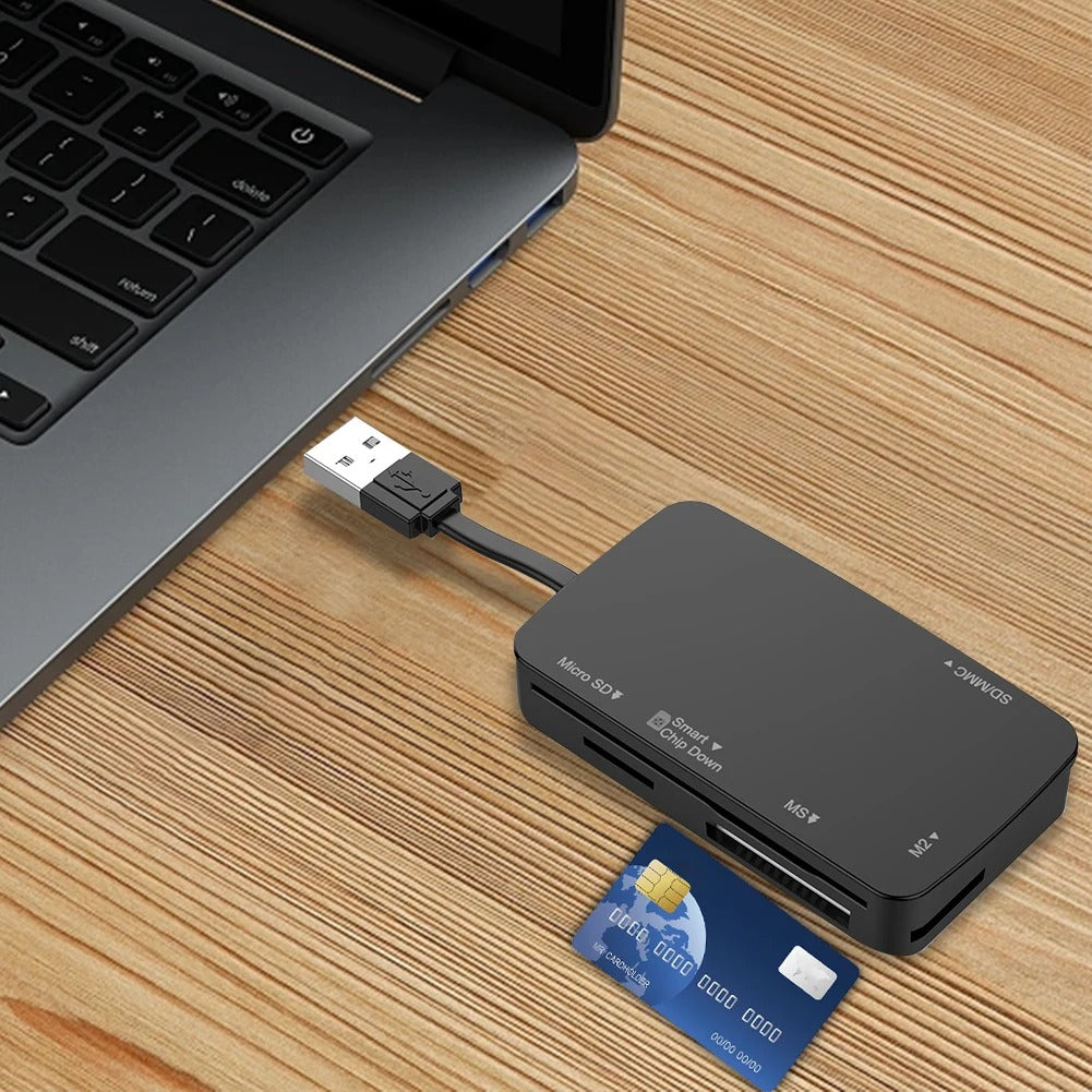 Lecteur de carte mémoire intelligent tout en un